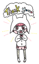 Small clouds rabbit sticker #13329519