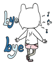 Small clouds rabbit sticker #13329521