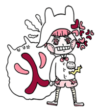 Small clouds rabbit sticker #13329525