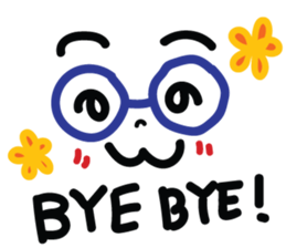 Blue Glasses Man sticker #13329816