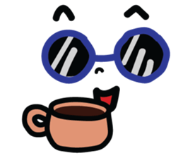 Blue Glasses Man sticker #13329822