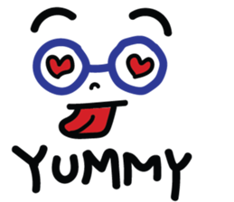 Blue Glasses Man sticker #13329831