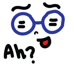 Blue Glasses Man sticker #13329842