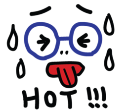Blue Glasses Man sticker #13329844