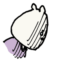 Castaway of bear face people sticker #13330272