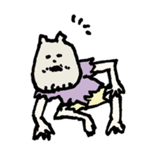 Castaway of bear face people sticker #13330279