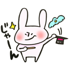 Rabbit with sound effect sticker #13330537