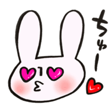 Rabbit with sound effect sticker #13330544