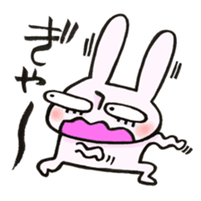 Rabbit with sound effect sticker #13330553