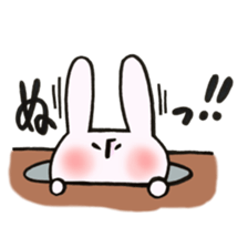 Rabbit with sound effect sticker #13330556