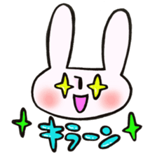 Rabbit with sound effect sticker #13330557