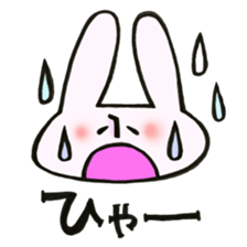Rabbit with sound effect sticker #13330559