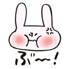 Rabbit with sound effect sticker #13330561