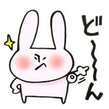 Rabbit with sound effect sticker #13330562
