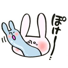 Rabbit with sound effect sticker #13330563