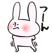 Rabbit with sound effect sticker #13330573