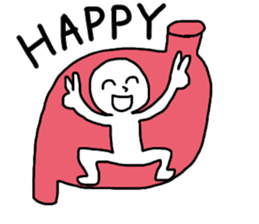 Man in stomach !? sticker #13330904