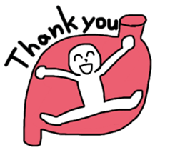 Man in stomach !? sticker #13330906