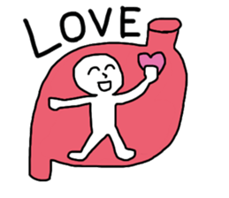 Man in stomach !? sticker #13330913