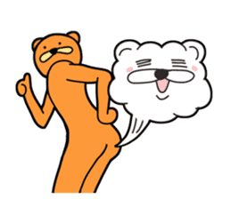 Kuma & Puu chan in the world[Don't Move] sticker #13331185