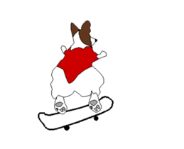 Corgi Moving sticker sticker #13332041