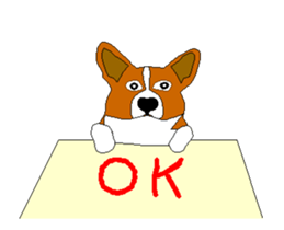 Corgi Moving sticker sticker #13332045