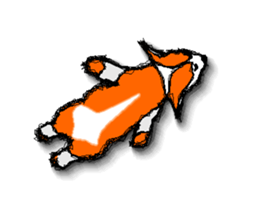 Corgi Moving sticker sticker #13332056