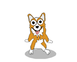 Corgi Moving sticker sticker #13332058