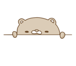 fat Moon bear sticker #13332076