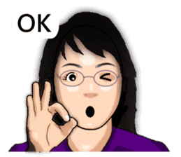 Expression dialog sister. sticker #13332604