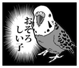Comic style budgerigars sticker #13333080