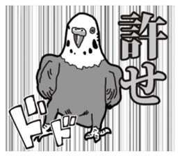 Comic style budgerigars sticker #13333097