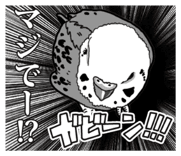 Comic style budgerigars sticker #13333100
