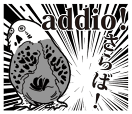 Comic style budgerigars sticker #13333109