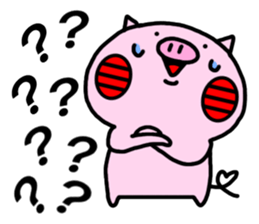 Cute little pig 02 sticker #13333619