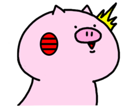 Cute little pig 02 sticker #13333624