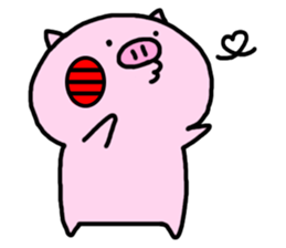 Cute little pig 02 sticker #13333626