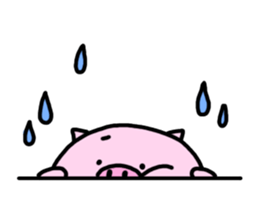Cute little pig 02 sticker #13333628