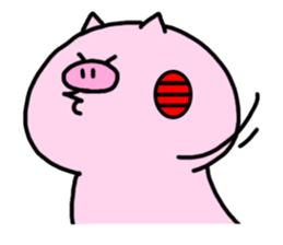 Cute little pig 02 sticker #13333630