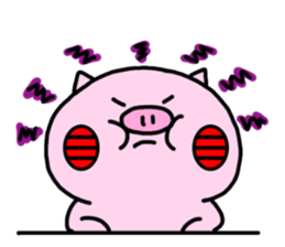 Cute little pig 02 sticker #13333631