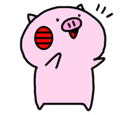 Cute little pig 02 sticker #13333632