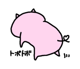 Cute little pig 02 sticker #13333634