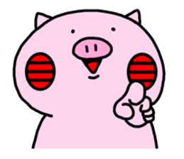 Cute little pig 02 sticker #13333635