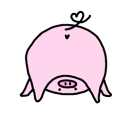 Cute little pig 02 sticker #13333641
