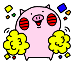 Cute little pig 02 sticker #13333642