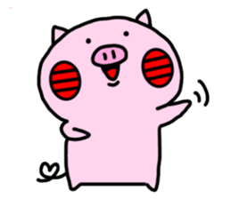 Cute little pig 02 sticker #13333644