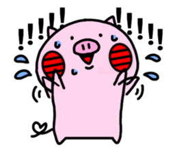 Cute little pig 02 sticker #13333645