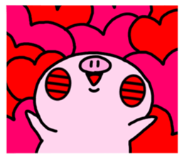 Cute little pig 02 sticker #13333649