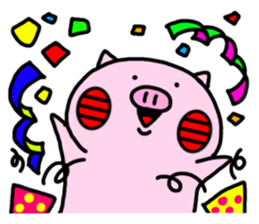Cute little pig 02 sticker #13333651