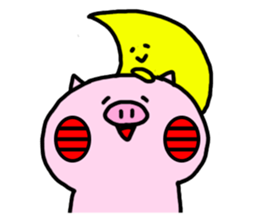 Cute little pig 02 sticker #13333653